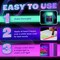 8 Pieces 2-IN-1 Glow In The Dark Acrylic Paint Set Glows in the Dark & under UV Blacklight - Set of 8 Self-Luminous Neon Paints for Halloween - German Premium Quality - 8 x 20 ml /
